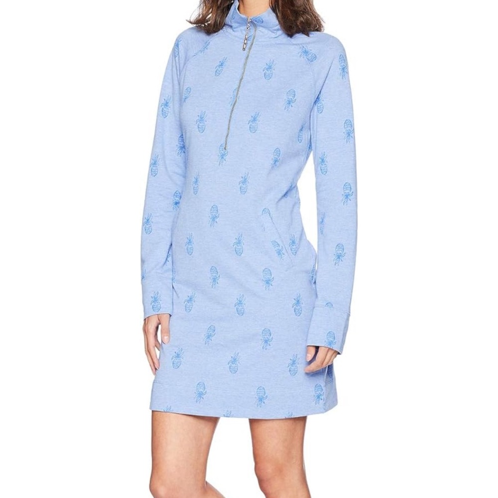 Lilly Pulitzer Skipper Dress Bennet Blue Pineapple